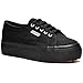 Superga womens 2790 Acotw Platform Fashion Sneaker, Full Black, 7.5 US