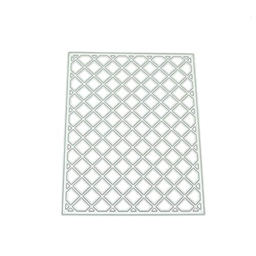 CAOREN Cutting Dies, Metal Cutting Dies Stencils Check Frame Metal Cutting Dies DIY Scrapbooking Paper Stamping Die Decor
