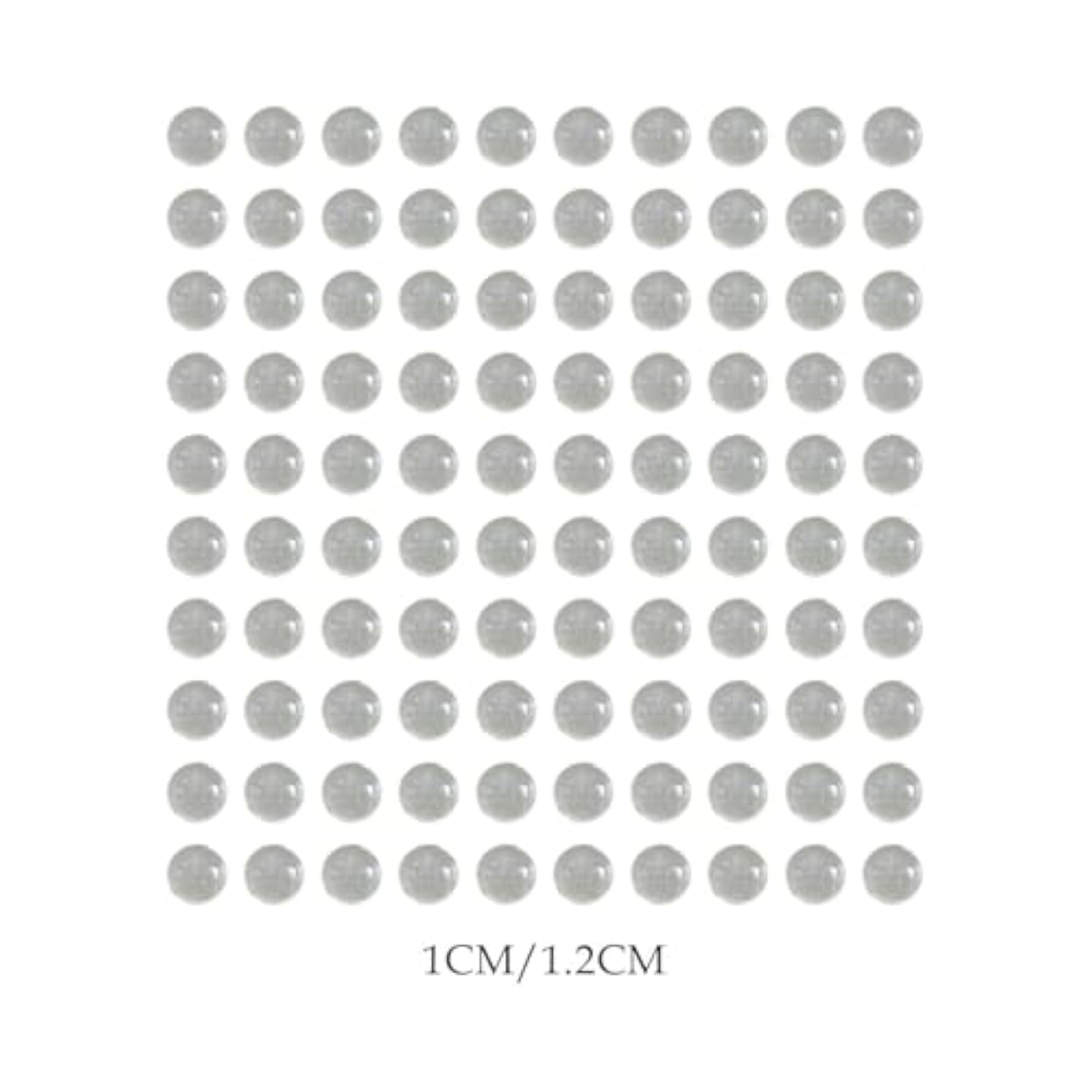 100Pcs Small Glass Beads No Hole for Crafting and Home Decor