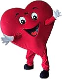 GALAON Valentine's Day Red Heart Mascot Costume Party Holliday Cosplay Fanny Dress