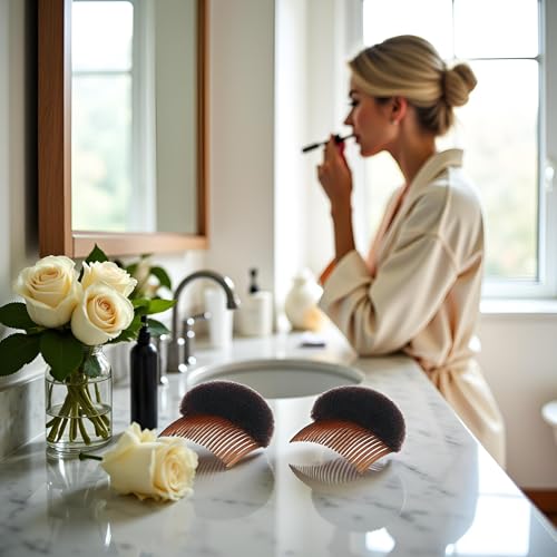 2 accesorios para peinar cabello mujer espuma suave miniatura 3