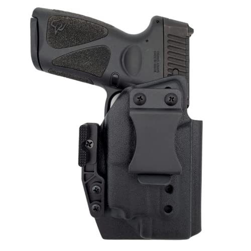Skydas Gear Taurus G3 with Olight PL Mini 2 Light Kydex IWB Holster | Compatible with Taurus PT111/Taurus PT140 | Adjustable Retention | Inside Waistband for Concealed Carry