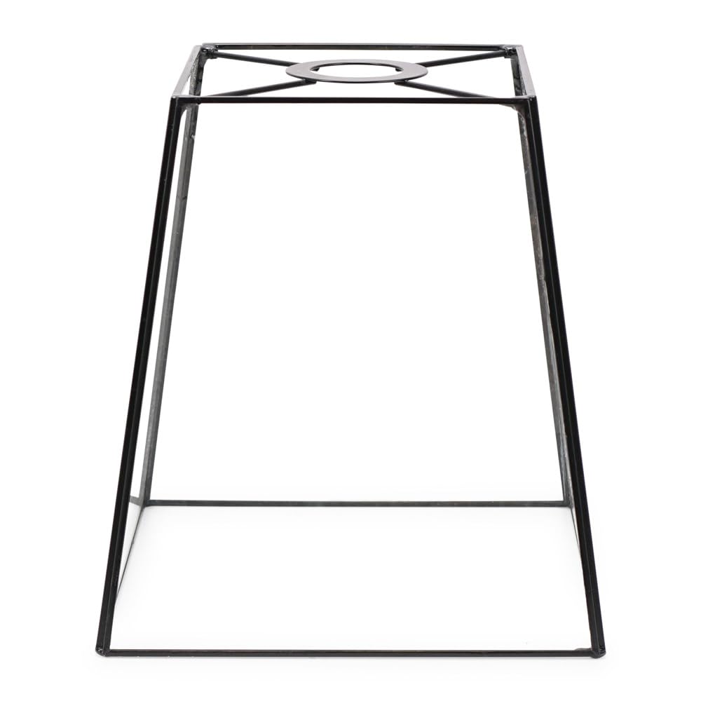 ValueLights | Matt Black Metal and Clear Glass Lantern Easy Fit Ceiling Light Shade | Lamp Shades, Home Décor & Improvement Essential | Includes Bulb | 18cm Shade Width