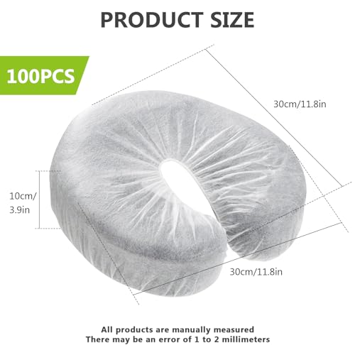 Protège têtière pour table de massage jetable 30x30cm Nizirioo