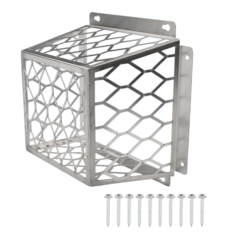 Moliuoly Grille d'aération en acier inoxydable pour sèche-linge 3-4 pouces - Grille de protection contre les oiseaux pour soupapes d'évacuation - Résistante aux intempéries - Montage facile grâce à la