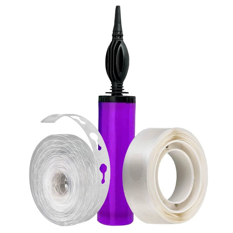 ITAF Hand Held Balloon Air Pump Inflator for Pastle Balloons,5 Meter Balloon Arch Kit & 1 Roll of 100 pc Removable Glue Dot for Decoration of Birthday/Anniversary/Engagement at ₹80 (68% Off) – Amazon