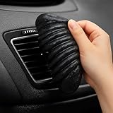 Cleaning Gel for Car Cleaner Cleaning Kit Automotive Air Vent Dust Cleaning Slime for Auto Cleaning Putty Universal Dust Car Accessories Car Interior Cleaner Keyboard Cleaning Laptop Black
