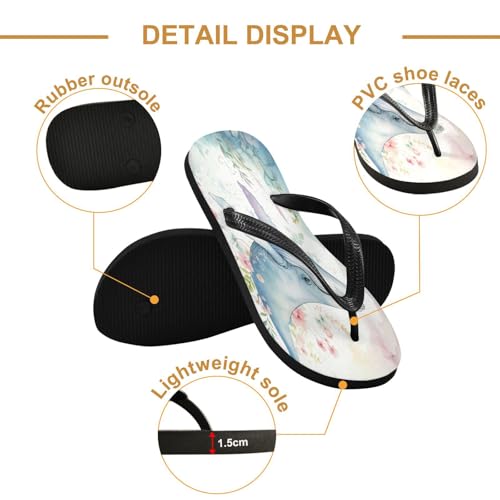 STAYTOP Elegant Whale Flip Flops Sandals of Men's & Women's,Sandals Beach Slippers Shower Slides2