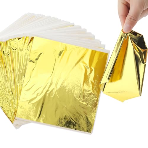 Catephe 100 Pcs Gold Leaf Sheets