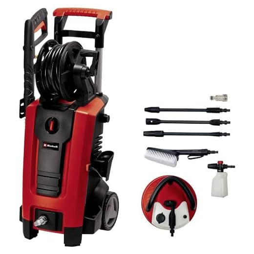 Einhell Högtryckstvätt TE-HP 170 (2 300 watt, max. 170 bar, modulärt quick-parsystem, inkl. högtrycksslang, pistol, lans, olika munstycken, borste, spraymedelsbehållare)