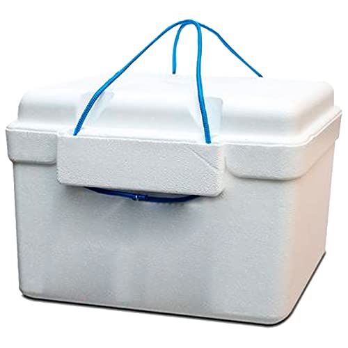 Tradineur - Nevera porta alimento con cordón - Fabricado en Poliestireno - hermético, resistente, resistente a olores - 26 Litros - 33 x 45 x 31 cm