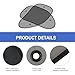 leechio 2 PCS Car Window Shade,Side Window Mesh Sunshade,Baby Window Sun Shade, Sunscreen Cooling Protection Mesh Window Shade, Suction Cup Installation, for Most Cars Trucks and Vans (Black)