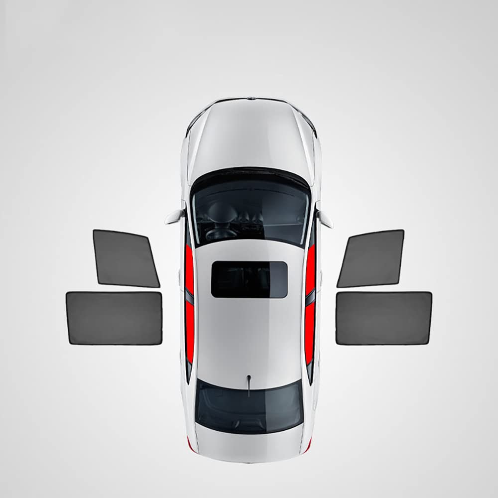 Boucle/Magnétique Voiture Pare-Soleil Fenêtre Latérale Avant Arrière Pare-Soleil Vie Privée Protection pour Au1di Q2,D/4 Car Windows