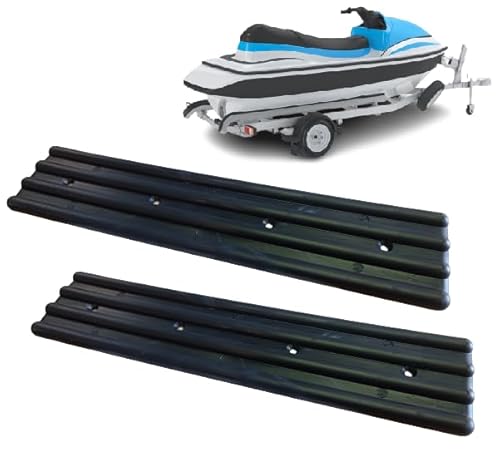 Rebadis - Rebadis Kit Patin Easy-Gliss pour remorque Bateau Jet-Ski, Glissières téflon Patins coulissants Ultra Glissant, Plaques de Glissement (2)