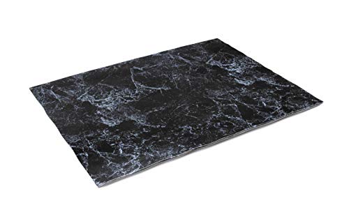 Lacor Square Slate Melamine dienblad, Zwart, 28 x 28 x 1 cm