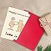 Abeletree Funny Anniversary Card Gifts for Couple Husband Wife, Happy Wedding Anniversary Decoration for Men Women
