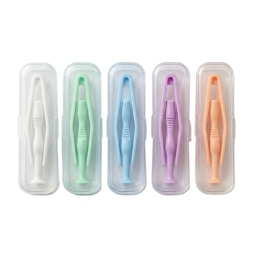 tiyiyok 5 Piezas Removedor de Lentes de Contacto, Insertador de Lentes de Contacto, Con Estuche Hermético, Adecuado para Lentes de Contacto Blandos y Duros, Suave y Seguro