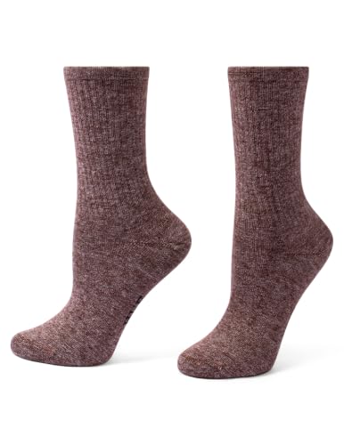 Image of HUE Women's Casual Ribbed Must-have Crew Lightweight Athletic Socks 3 Pair Pack