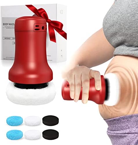 VUEYAA Cellulite Massager Body Sculpting Machine, Body Massager Electric deep Tissue Massager for Waist,Butt,Thigh,Arm (Red)