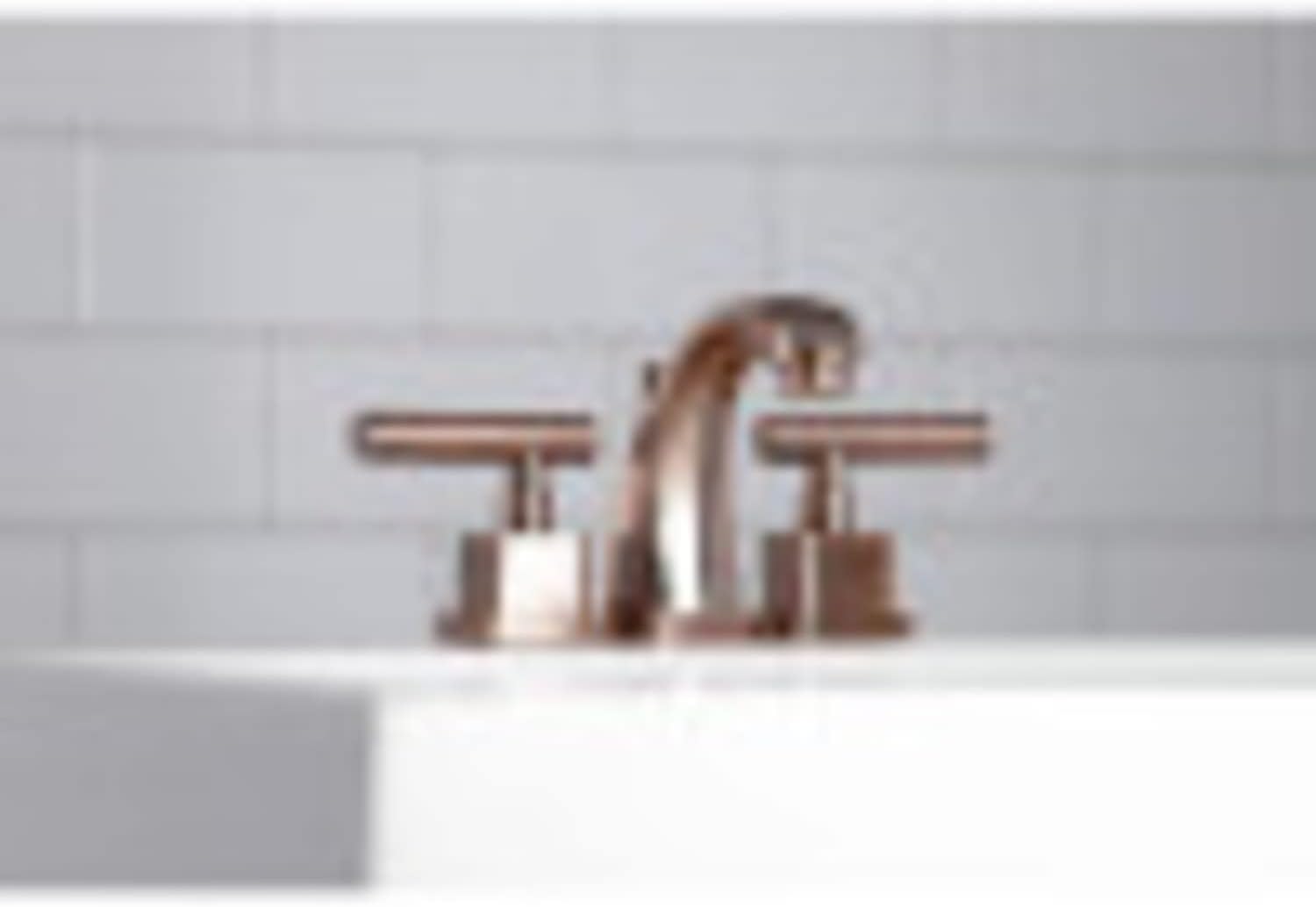 Kingston Brass KS4942CQL Claremont Mini Widespread Lavatory Faucet with Brass Pop-Up, Polished Brass,4-Inch Adjustable Center