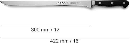 Miniatura 2 de ARCOS Cuchillo de trinchar de acero inoxidable de 12 pulgadas. Cuchillo rebanador de jamón para cortar jamón y carne. Mango ergonómico de