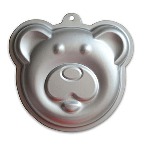 Image of Ulalaza Aluminum Cake Mold 3D Bear Shape Baking Pan DIY Birthday Cake Mould Kitchen Supplies