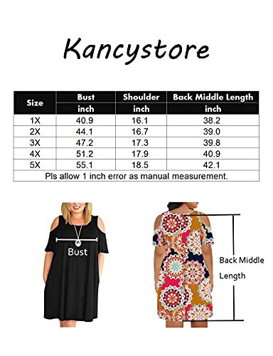 Women's Plus Size Summer Dresses Short Sleeve Casual Dress With Pockets Green 5X #TOP4