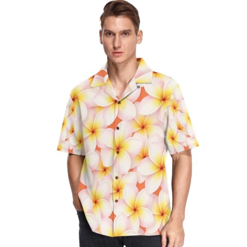 Chemise hawaïenne pour homme au style floral exotique et poétique