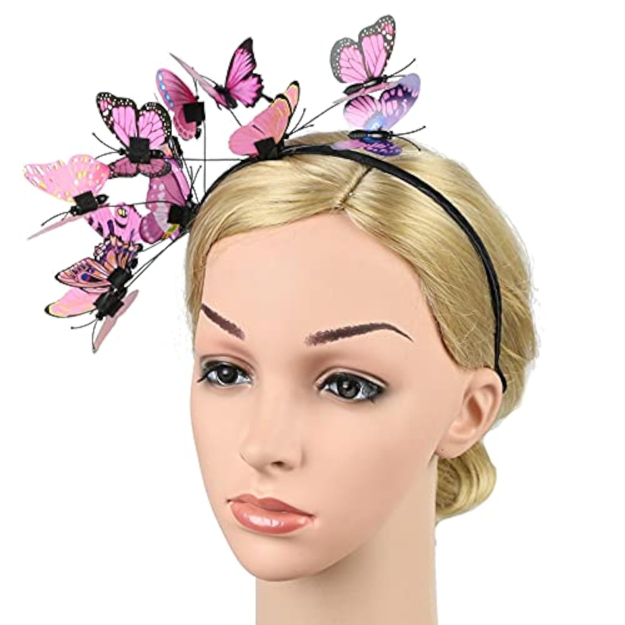 Women's 3D Butterfly Pink Halloween Headband