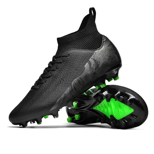 Indoor Soccer Cleats Mens Womens Turf Soccer Cleats Wide Socer Shoes FG AG TF High Ankle Football Boots