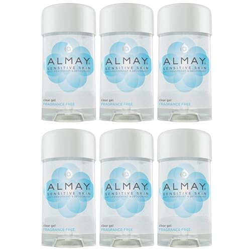Almay Sensitive Skin Clear Gel Anti-Perspirant (6-Pack)