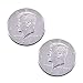 Enjoyer Double Sided Coin 2-Headed Half Dollar Coin Magic Tricks Coin Magic Gimmick Illusion Props Stage Accessories (Two Silver Head, Real Coin)
