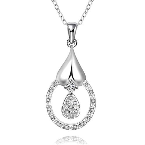 Pendentif collier goutte d'eau classique 45cm pour femmes filles