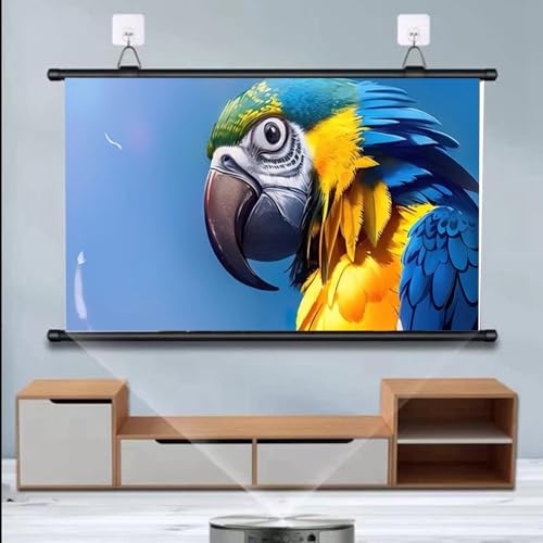 Pantalla manual antirreflejo para proyector 60 pulgadas miniatura 6