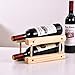 TCXSSL Porte-Bouteilles Modulaire Naturel Casier À vin en Bois Empilable Support de Rangement pour Boissons sur Pied Présentoirs (Size : 2 Bottles)