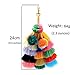 Tassel Pom Pom Key Chain Colorful Boho Charm Key Ring, Fashion Accessories for Women