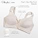 Playtex womens 18 Hour Front-close Wirefree W/ Flex Back Us4695 Full Coverage Bra, Light Beige, 44C US