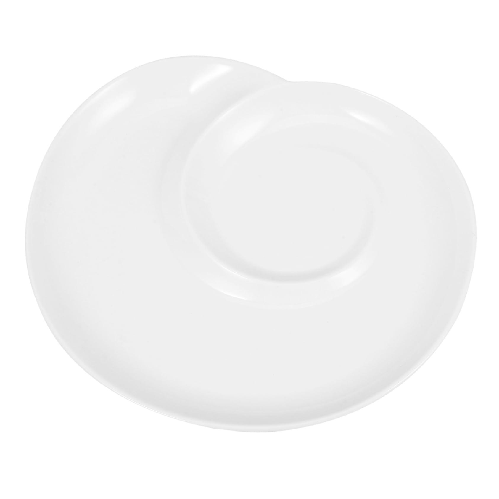 CONGARTENO Ceramic Divided Dumpling Serving Plate Shell Shaped Food Container for Breakfast Sushi and Appetizers Easy to Clean for Events and Daily Use