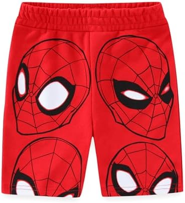 Marvel Spider-Man Boys 2 Piece Shirt and Shorts Outfit Set for Toddler and Big Kids