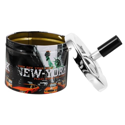 CANIGHT Cendrier Avec Couvercle Rotatif Cendrier Décoratif Automatique Pour Intérieur Et Extérieur Pour Maison Bureau Et Restaurants