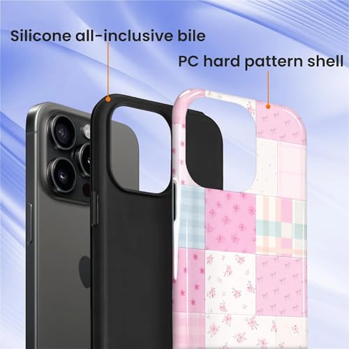 Coque iPhone 15 Pro Max antichoc durable et coque hybride rose