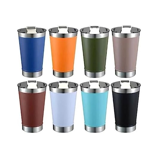 Copo Termico Aço Inoxidavel com Abridor e Tampa 473ML Tipo Stanley Cores Sortidas