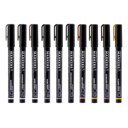 Gaahleri GM-Set mit Acryltinte auf Wasserbasis, Metallic-Serie