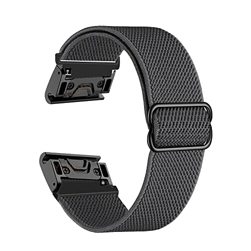 Bracelet Garmin 26mm nylon gris XL EZZON pour Enduro et Descent