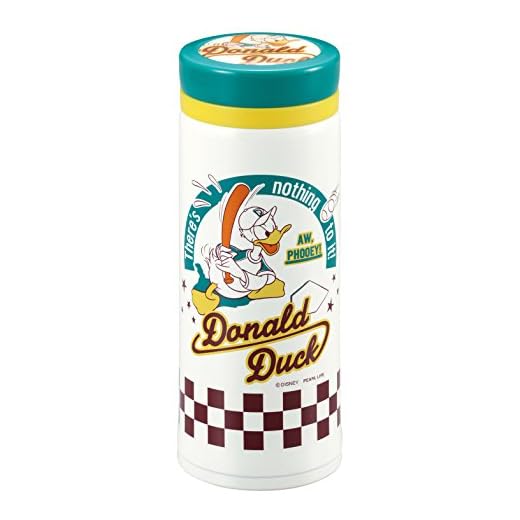 Pearl metall Parukinzoku Disney vattenflaska flaska 350 ml rak dryck lättöppnad lätt personlig flaska isstopp med vakuumisolering Donald anka/baseball