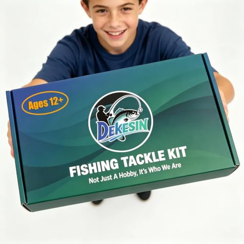 DEKESIN Bass Fishing Starter Kit | 75-Pc Easy-to-Learn Pro Gear with Mini Tackle Box, Crankbaits, Jigs & Soft Worms | Durable Lightweight Gear Gift for Kids, Teens & Adults Ages 12+