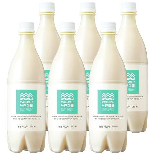 ヌリンマウル マッコリ ヌルボム 750ml 6本 微炭酸まっこり 느린마을 韓国マッコリ 人工甘味料不使用 ENJOY SLOWLY - 食卓応援隊 - 商品画像