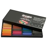 SoHo Urban Artist Soft Pastel Sketch Squares for Professional Pastel Studies, Designing, Plein Air Sketching, Pastel Artwork - [Set of 48 - Assorted Colors]