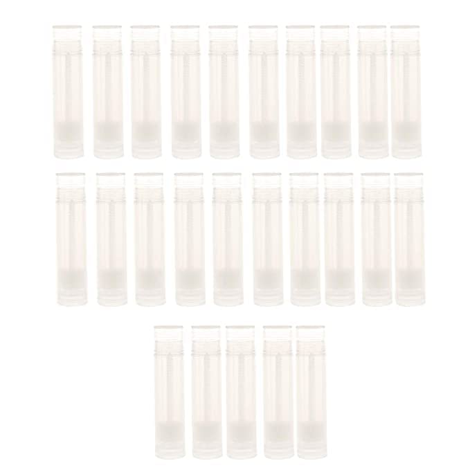M.C. PIPWALA Pieces Clear Empty Plastic Lip Gloss Lip Balm Cream Tubes Lipstick Refillable Bottles Cosmetic Containers Set (Pack of 100)