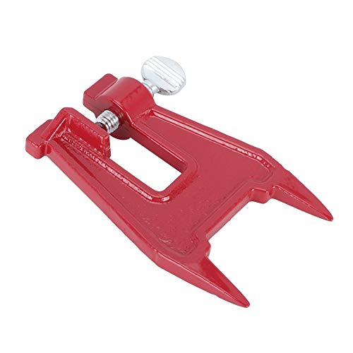 12.5x8cm Chainsaw Universal Sharpener Sharpening Tool Guide Bar Clamp,Chainsaw Filing Stump Vise, Suitable for Sharpening Chainsaw, Red, chainsaw stump saw vise chainsaw sharpening stump filing v